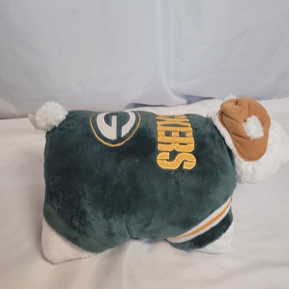 Greenbay Packer NFL White Bear Mascot Large 20" Pillow Pet Stuffed Animal Pillow - Picture 5 of 13